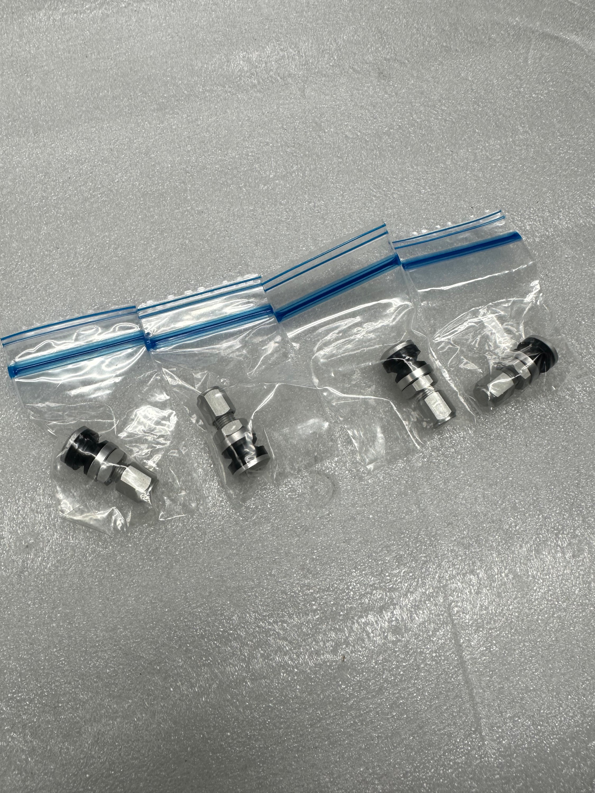 Work Wheels V29A straight valve stem Silver valve stem set of 4 ...